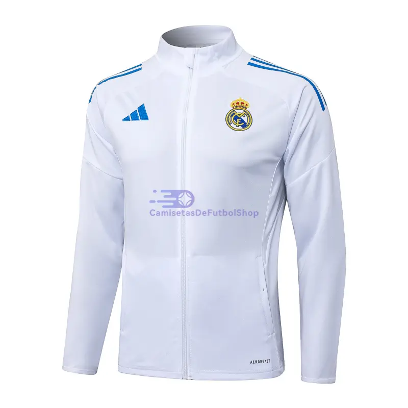 Chaqueta Real Madrid 2025/2026 Blanco/Azul