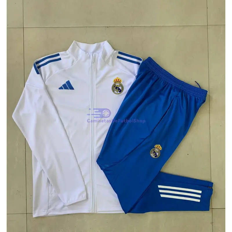 Chandal Real Madrid 2025/2026 Niño Blanco/Azul