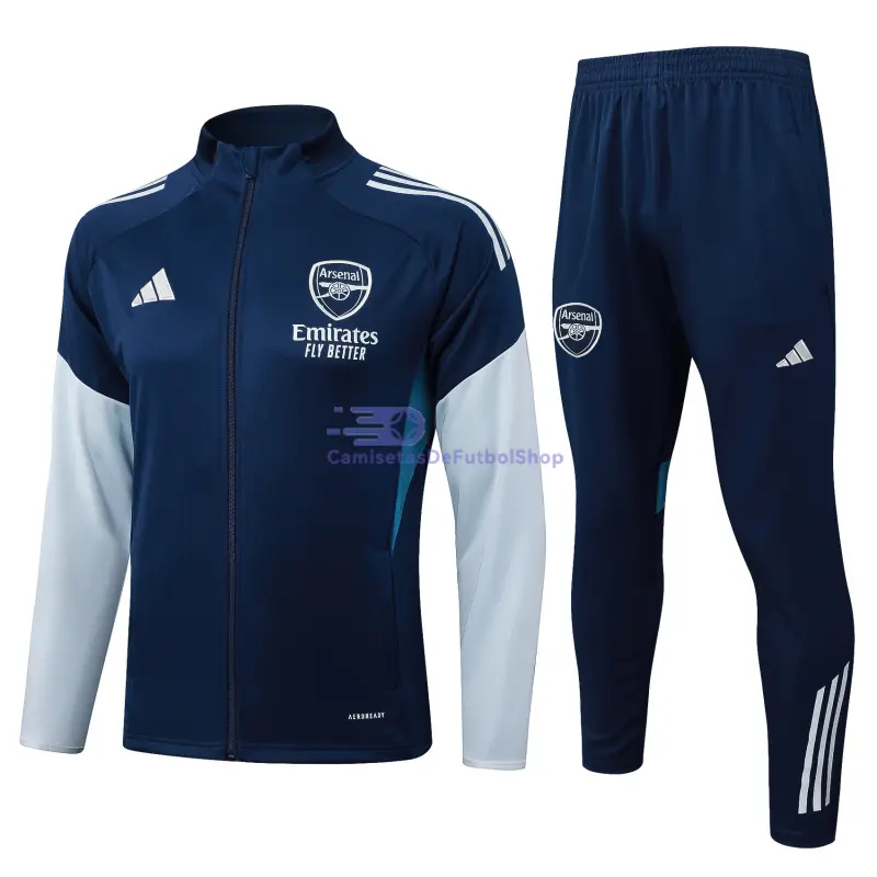 Chandal Arsenal 2025/2026 Azul Oscuro/Gris Claro