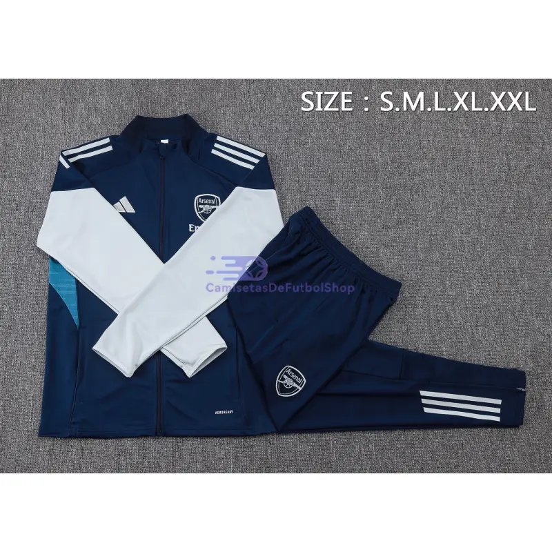 Chandal Arsenal 2025/2026 Azul Oscuro/Gris Claro