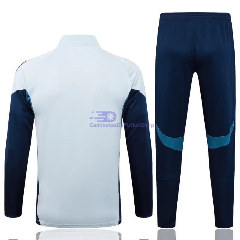 Chandal Arsenal 2025/2026 Gris Claro/Azul Oscuro