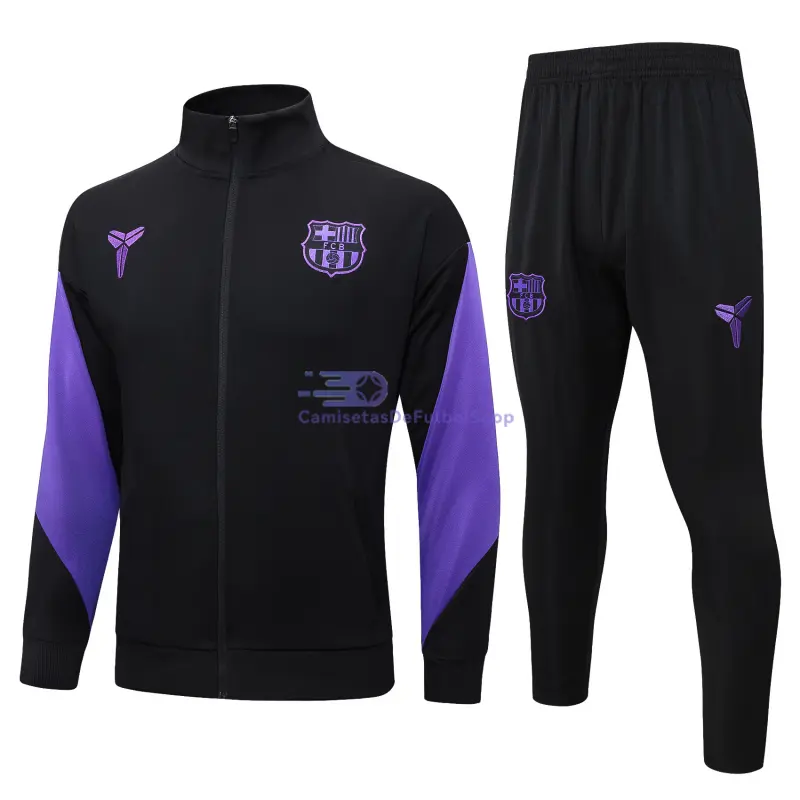 Chandal Barcelona 2025/2026 Negro/Morado