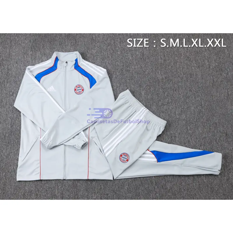 Chandal Bayern Múnich 2025/2026 Gris Claro/Azul