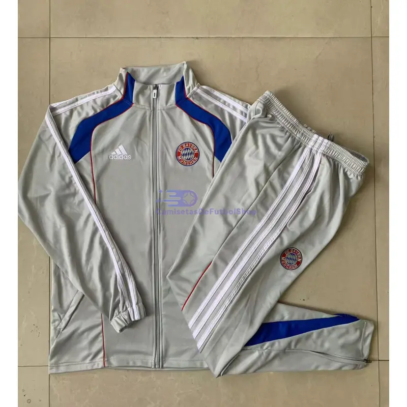 Chandal Bayern Múnich 2025/2026 Gris Claro/Azul