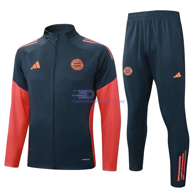 Chandal Bayern Múnich 2025/2026 Gris Oscuro/Naranja
