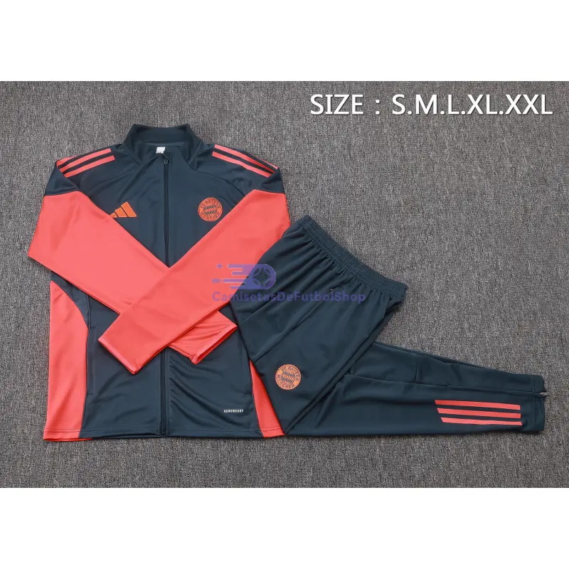 Chandal Bayern Múnich 2025/2026 Gris Oscuro/Naranja