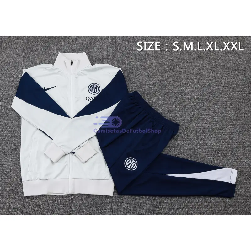 Chaqueta Inter de Milan 2025/2026 Beige/Azul Marino