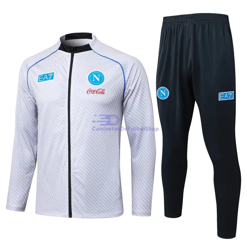 Chandal Napoli 2025/2026 Gris Claro con Estampado