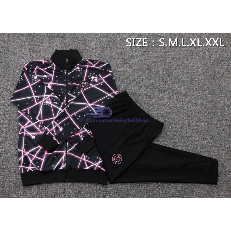Chandal PSG 2025/2026 Negro con Estampado de Cielo Estrellado
