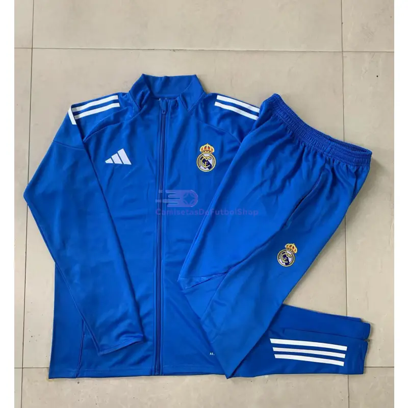 Chandal Real Madrid 2025/2026 Azul/Rayas Blancas