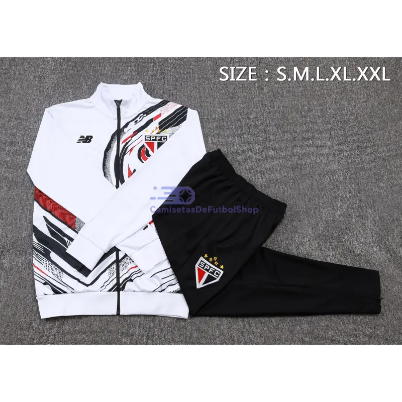 Chandal São Paulo 2025/2026 Blanco con Estampado