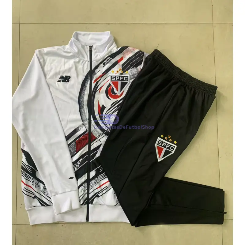Chaqueta São Paulo 2025/2026 Blanco con Estampado