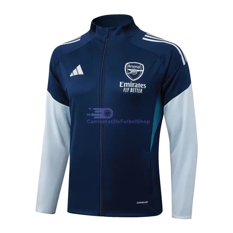 Chaqueta Arsenal 2025/2026 Azul Oscuro/Gris Claro