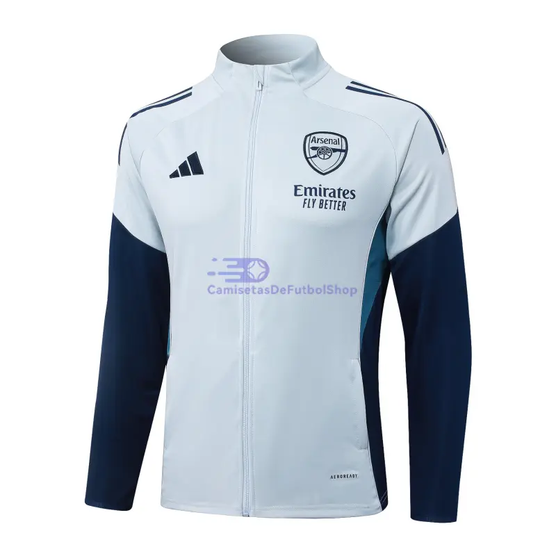 Chaqueta Arsenal 2025/2026 Gris Claro/Azul Oscuro