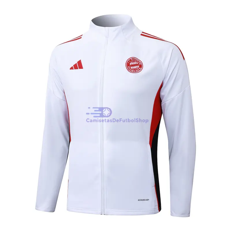 Chaqueta Bayern Múnich 2025/2026 Blanco/Negro/Rojo