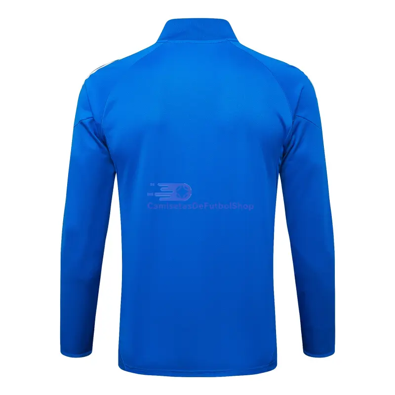 Chaqueta Real Madrid 2025/2026 Azul/Rayas Blancas