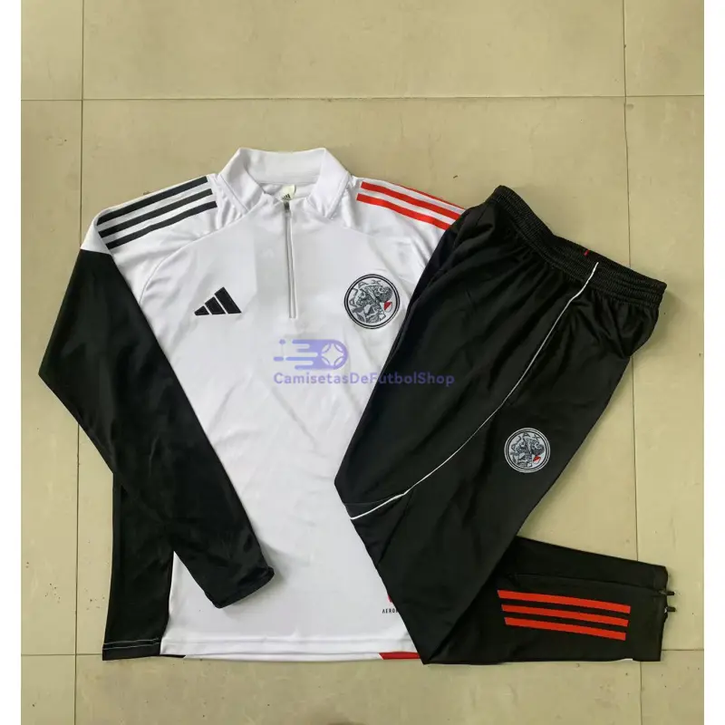 Sudadera De Entrenamiento Ajax 2025/2026 Blanco/Rojo/Negro