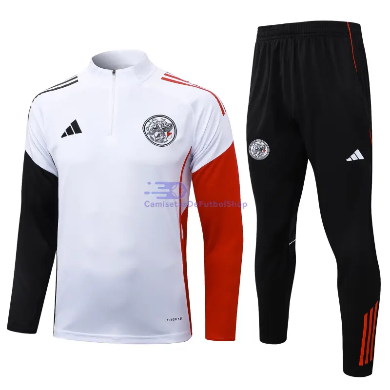 Sudadera De Entrenamiento Ajax 2025/2026 Kit Blanco/Rojo/Negro