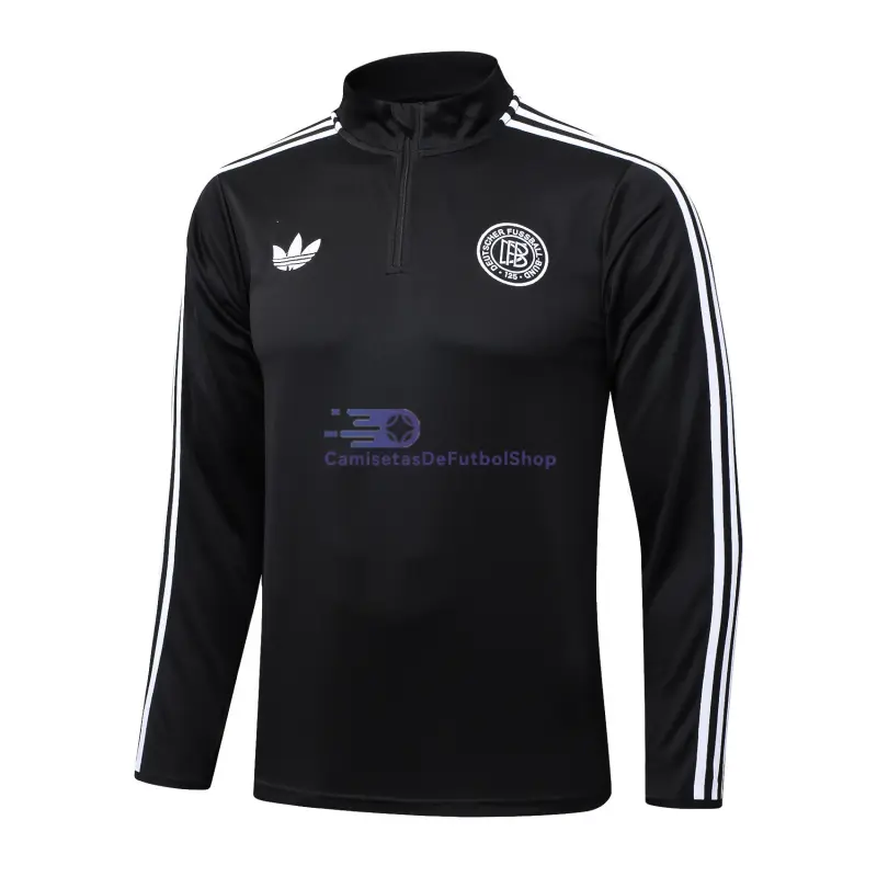 Sudadera De Entrenamiento Alemania 2025/2026 125 Aniversario Negro Edición Conmemorativa