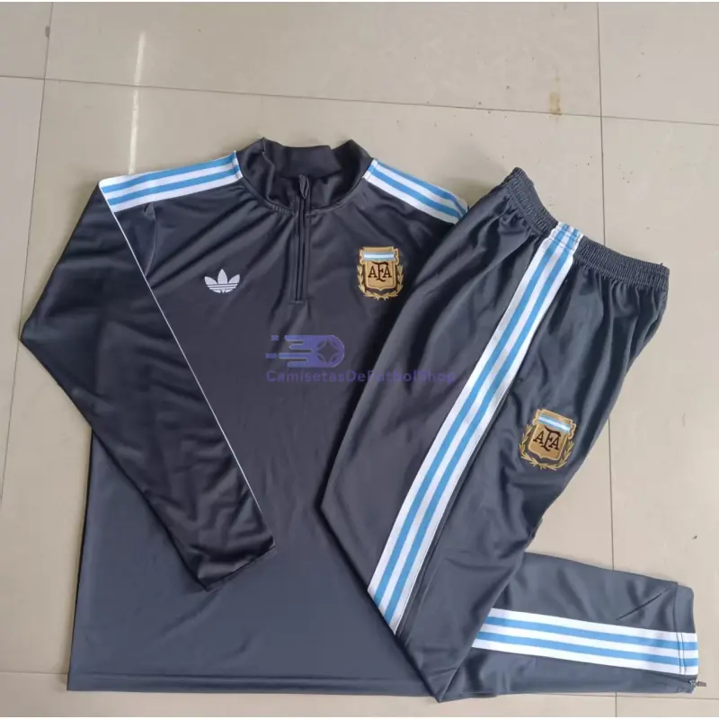Sudadera De Entrenamiento Argentina 2025 Gris Oscuro