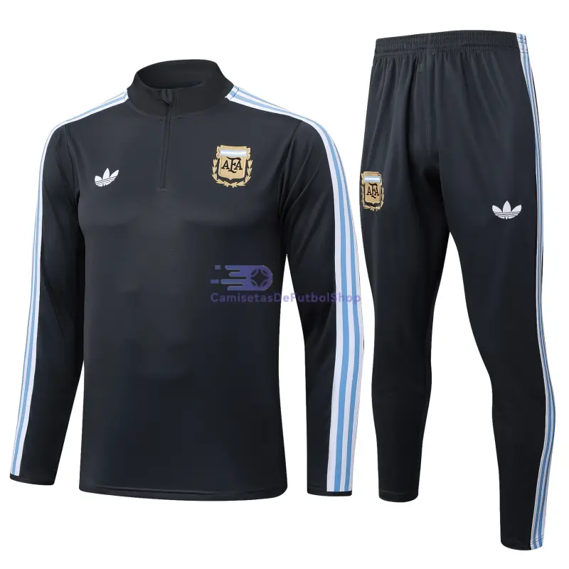 Sudadera De Entrenamiento Argentina 2025 Kit Gris Oscuro