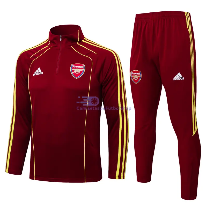 Sudadera De Entrenamiento Arsenal 2025/2026 Borgoña/Amarillo