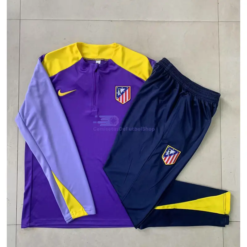 Sudadera De Entrenamiento Atlético de Madrid 2025/2026 Morado/Amarillo