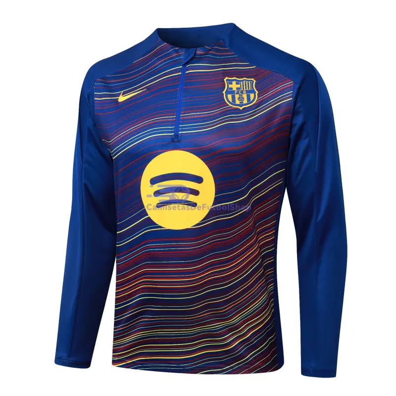 Sudadera De Entrenamiento Barcelona 2025/2026 Azul con Estampado