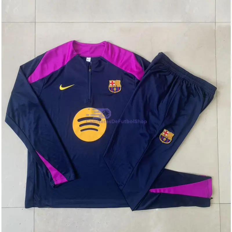 Sudadera De Entrenamiento Barcelona 2025/2026 Azul Marino/Morado