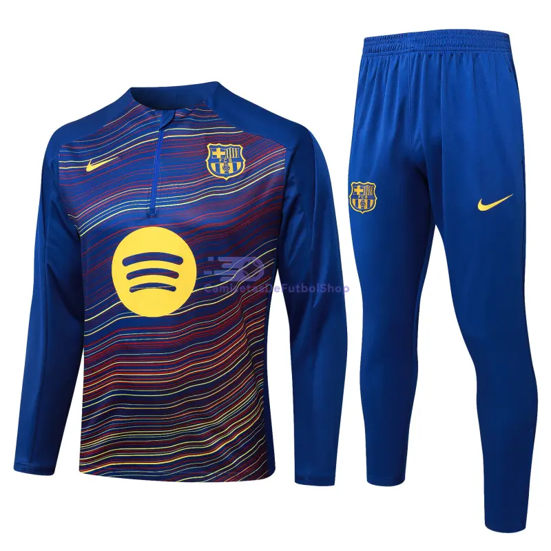Sudadera De Entrenamiento Barcelona 2025/2026 Kit Azul con Estampado
