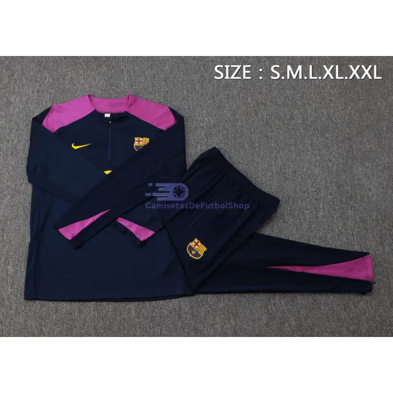 Sudadera De Entrenamiento Barcelona 2025/2026 Kit Azul Marino/Morado
