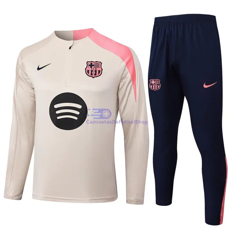 Sudadera De Entrenamiento Barcelona 2025/2026 Kit Beige/Rosa