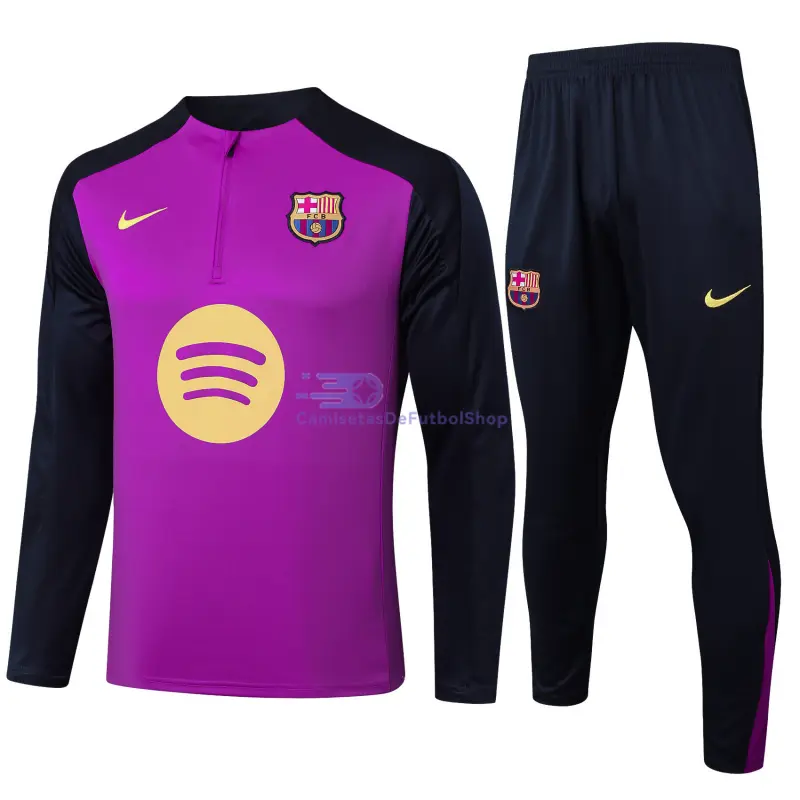 Sudadera De Entrenamiento Barcelona 2025/2026 Morado/Azul Marino