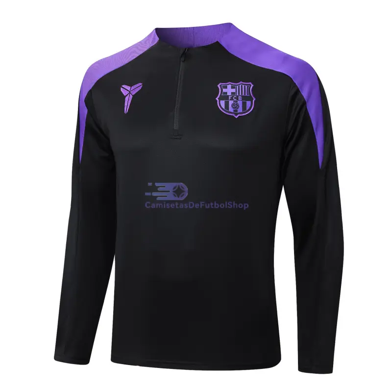 Sudadera De Entrenamiento Barcelona 2025/2026 Negro/Morado