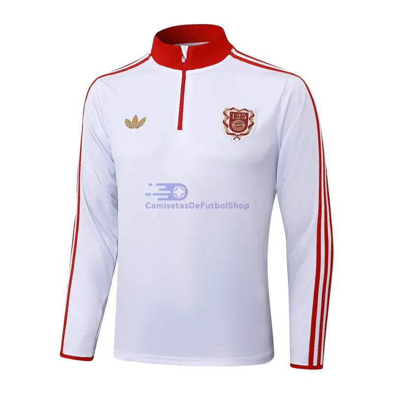 Sudadera De Entrenamiento Bayern Múnich 2025/2026 125 Aniversario Blanco Edición Conmemorativa