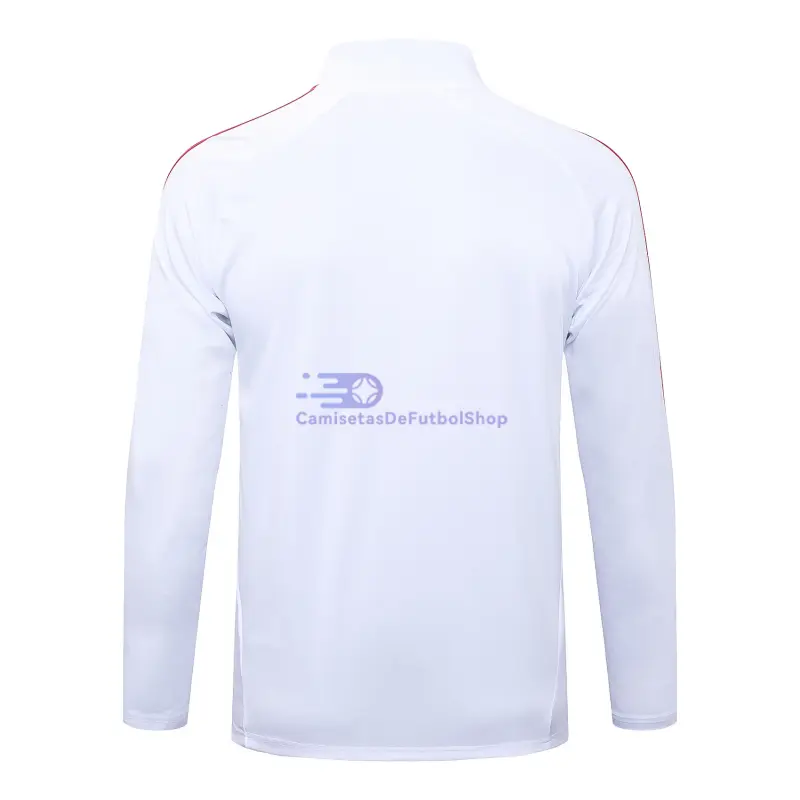 Sudadera De Entrenamiento Bayern Múnich 2025/2026 Blanco/Azul/Rojo