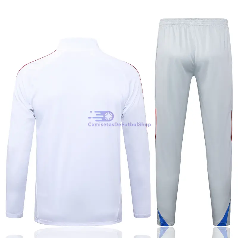 Sudadera De Entrenamiento Bayern Múnich 2025/2026 Kit Retro Blanco/Azul/Rojo