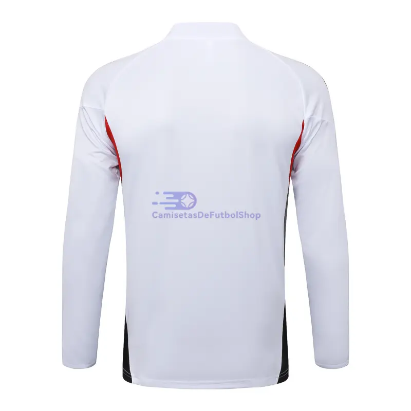 Sudadera De Entrenamiento Bayern Múnich 2025/2026 Blanco/Rojo/Negro