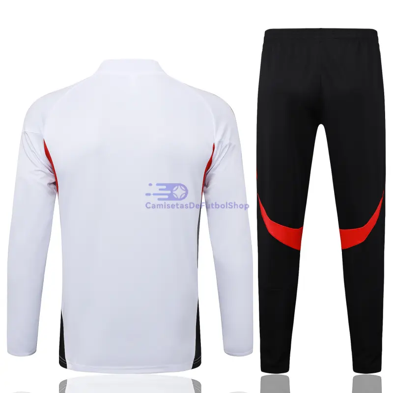 Sudadera De Entrenamiento Bayern Múnich 2025/2026 Kit Blanco/Rojo/Negro