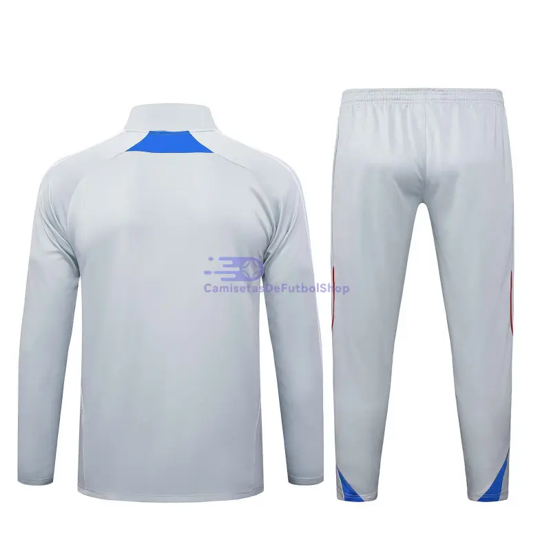 Sudadera De Entrenamiento Bayern Múnich 2025/2026 Kit Retro Gris Claro/Azul