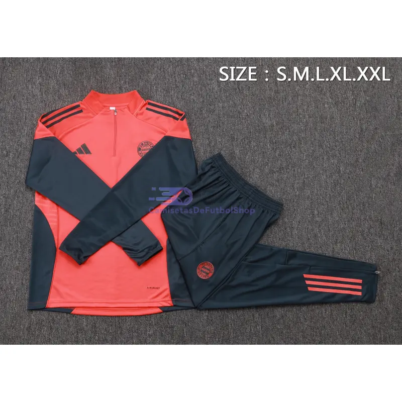Sudadera De Entrenamiento Bayern Múnich 2025/2026 Kit Retro Naranja/Azul Marino