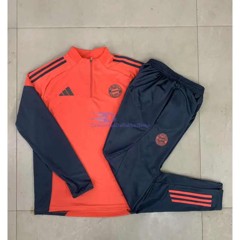 Sudadera De Entrenamiento Bayern Múnich 2025/2026 Kit Retro Naranja/Azul Marino