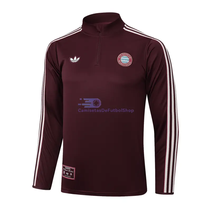 Sudadera De Entrenamiento Bayern Múnich 2025/2026 Retro Borgoña