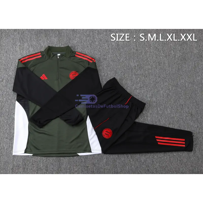 Sudadera De Entrenamiento Bayern Múnich 2025/2026 Kit Verde Oscuro