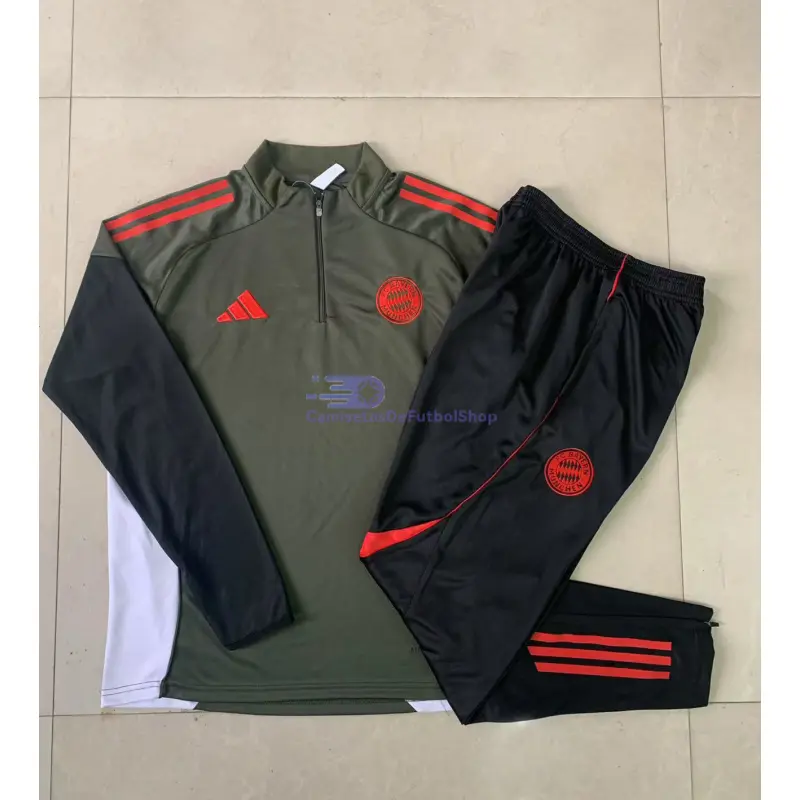 Sudadera De Entrenamiento Bayern Múnich 2025/2026 Kit Verde Oscuro