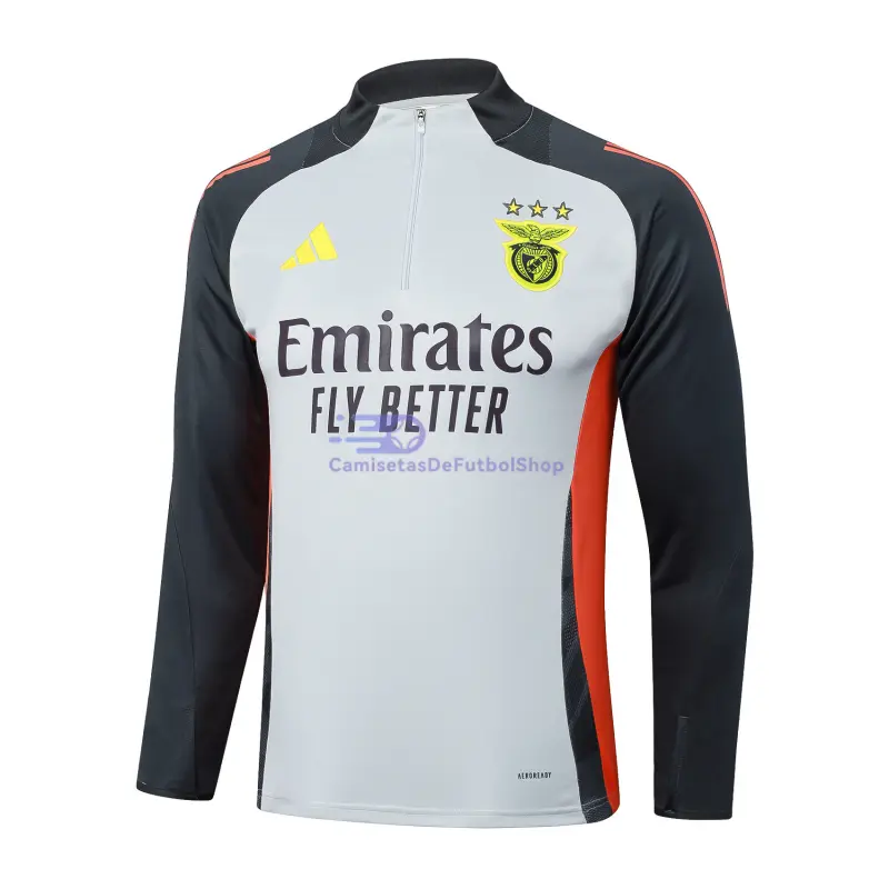 Sudadera De Entrenamiento Benfica 2025/2026 Gris/Negro