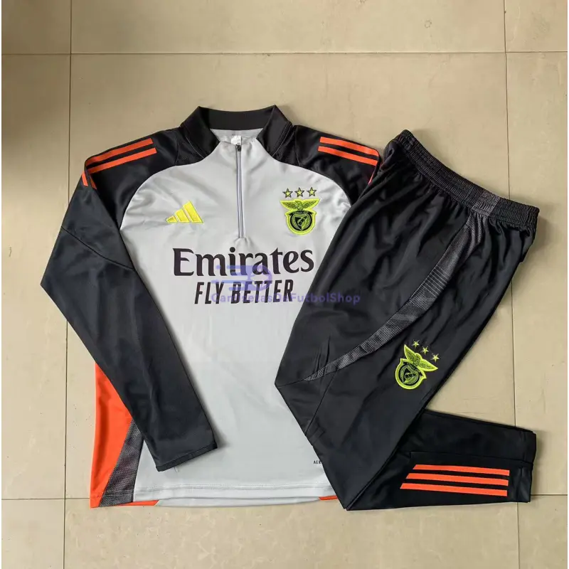 Sudadera De Entrenamiento Benfica 2025/2026 Kit Gris/Negro