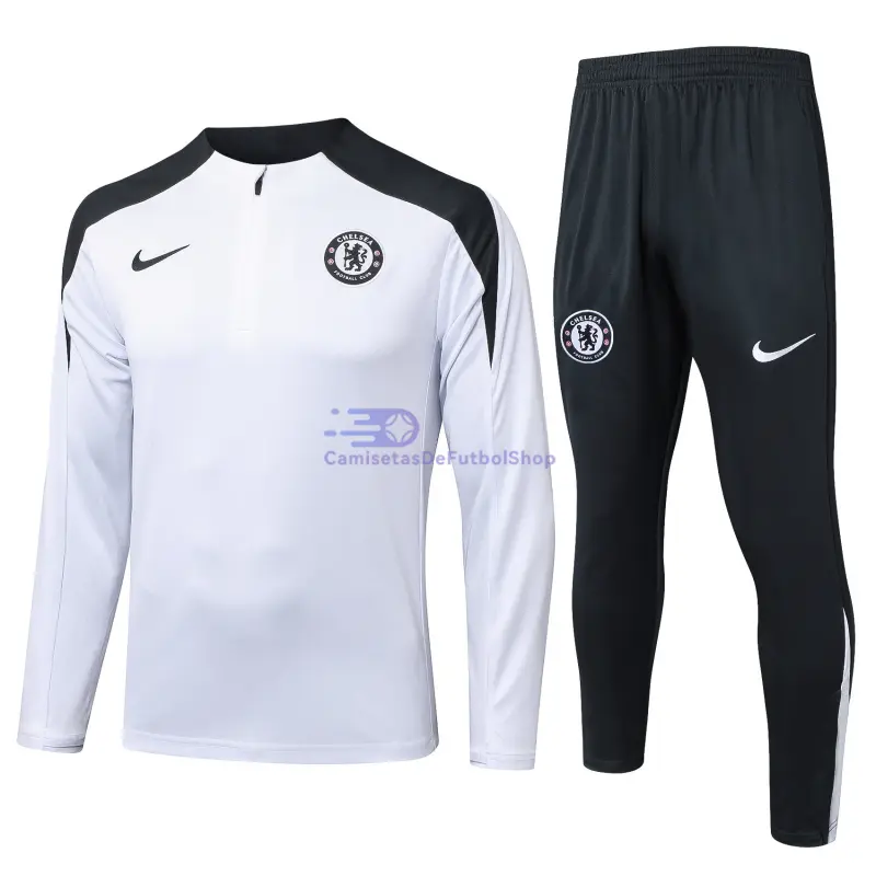 Sudadera De Entrenamiento Chelsea 2025/2026 Blanco/Negro