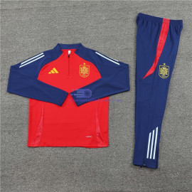 Sudadera de Entrenamiento España 2024 Kit Rojo/Azul Oscuro