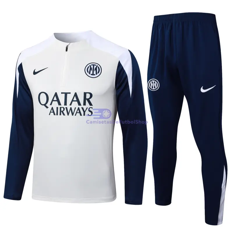 Sudadera De Entrenamiento Inter de Milan 2025/2026 Kit Beige/Azul